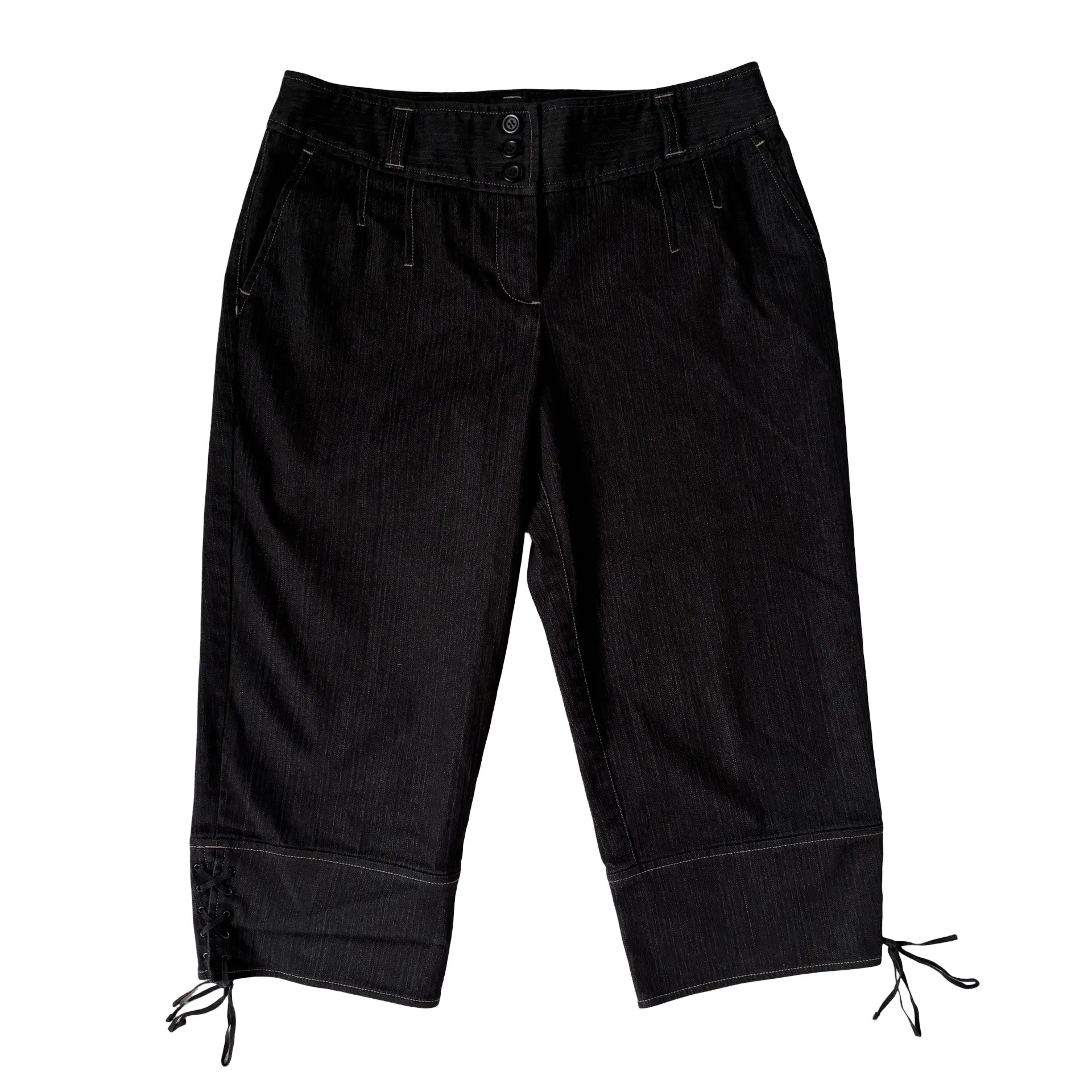 2000s Noir Capris (S)