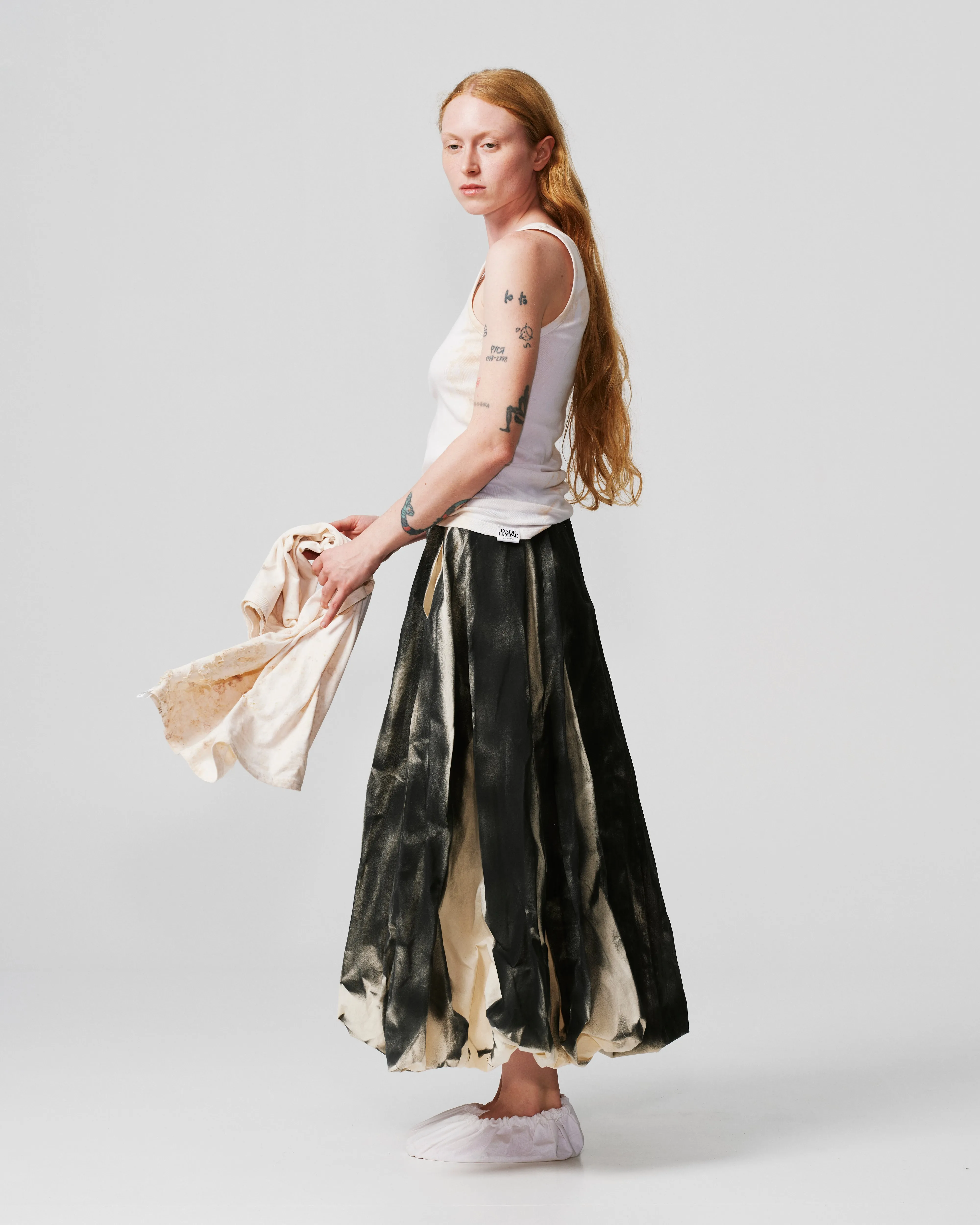 Black Paper Skirt