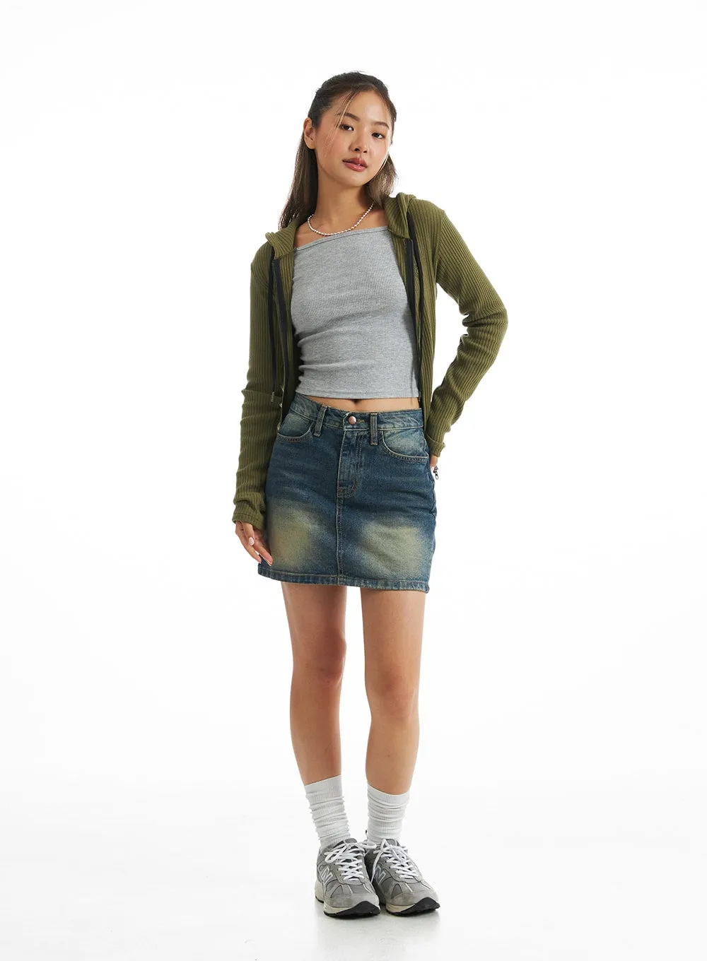 City Escape Ribbed Hoodie CO318