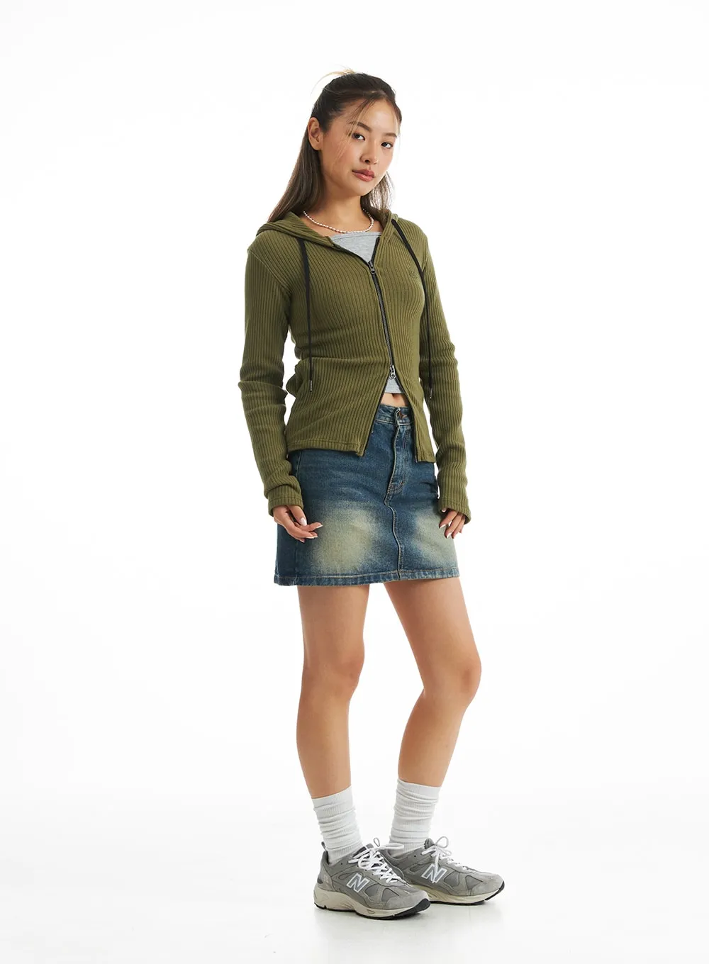 City Escape Ribbed Hoodie CO318