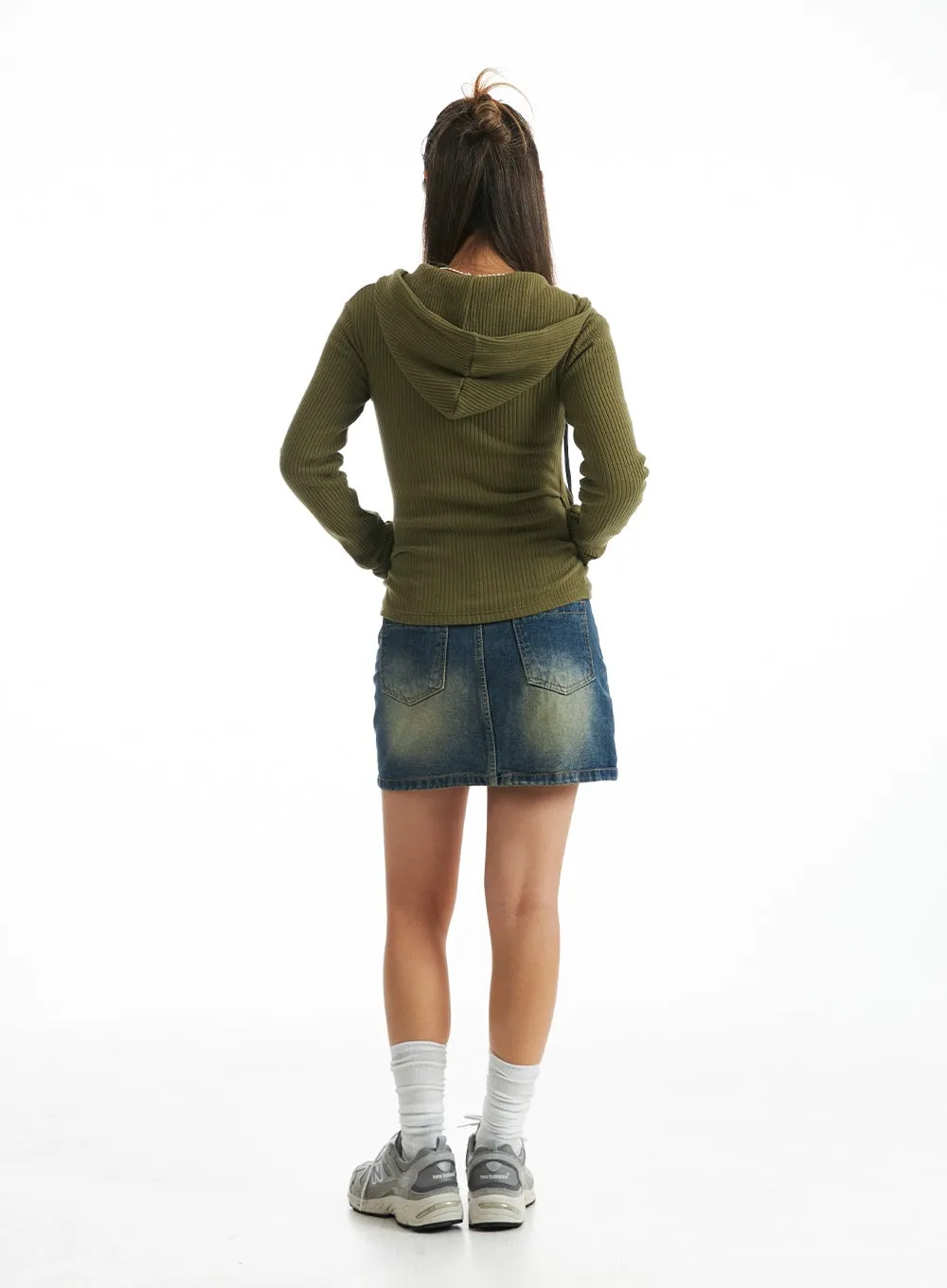 City Escape Ribbed Hoodie CO318