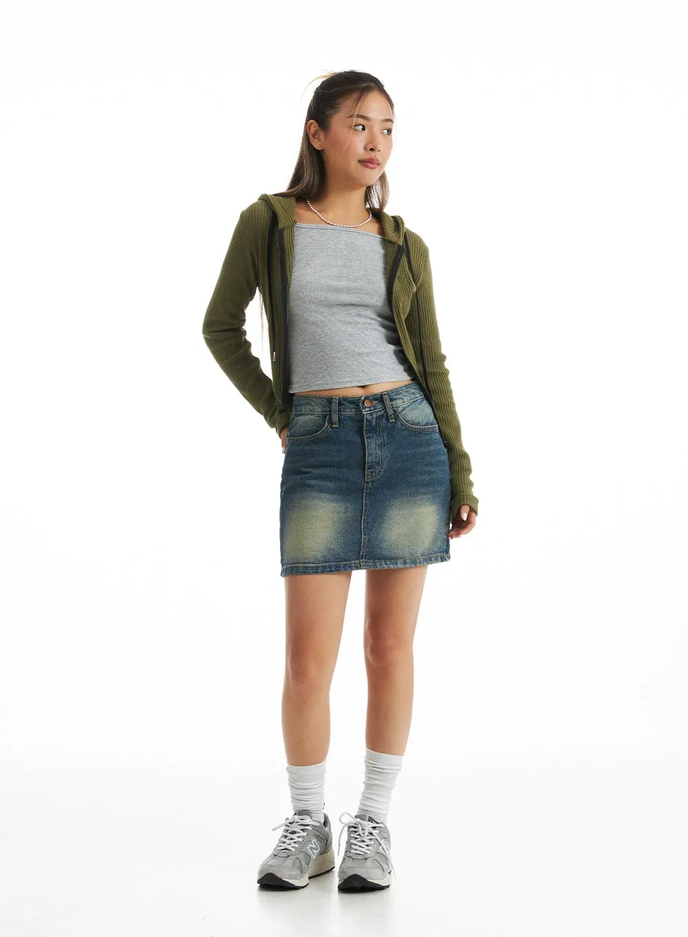 City Escape Ribbed Hoodie CO318