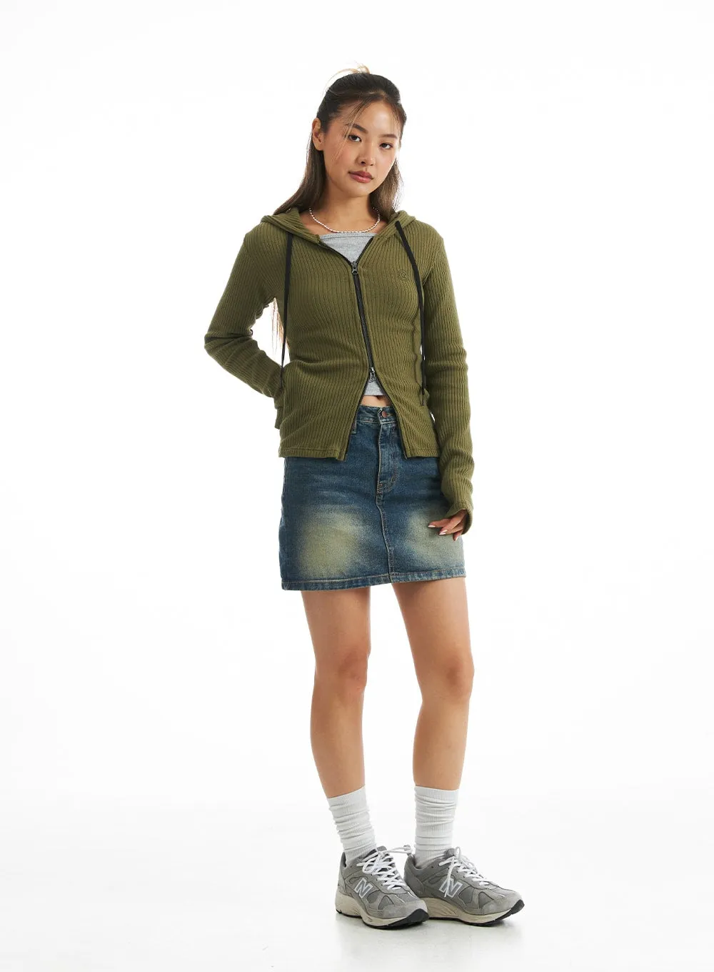 City Escape Ribbed Hoodie CO318