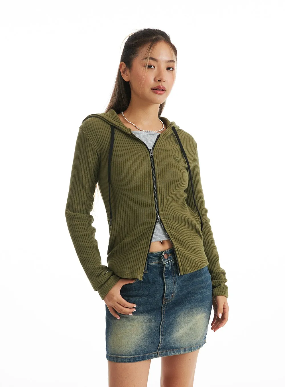 City Escape Ribbed Hoodie CO318
