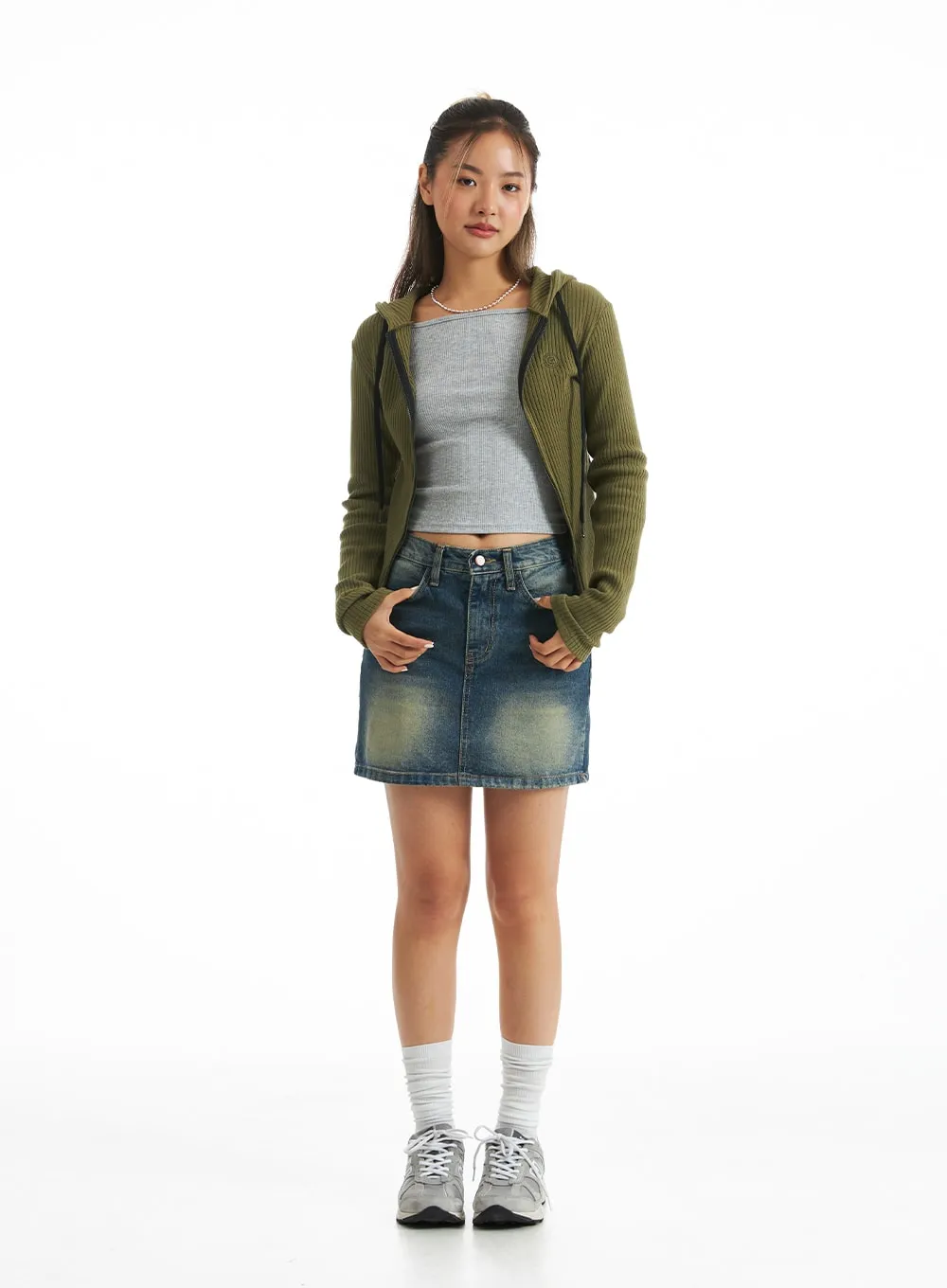 City Escape Ribbed Hoodie CO318