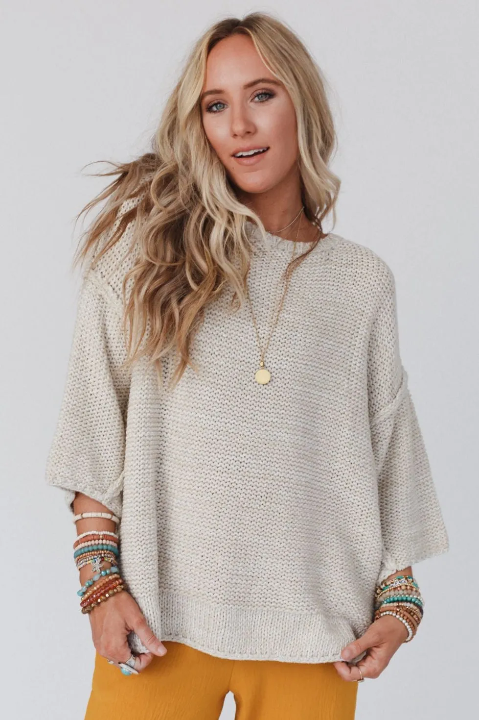 Crisp Air Sweater - Oatmeal