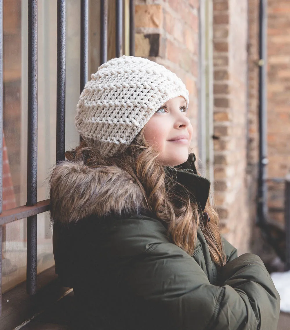 Crochet Pattern for Cascading Ridges Beanie | Crochet Hat Pattern | Hat Crocheting Pattern | DIY Written Crochet Instructions