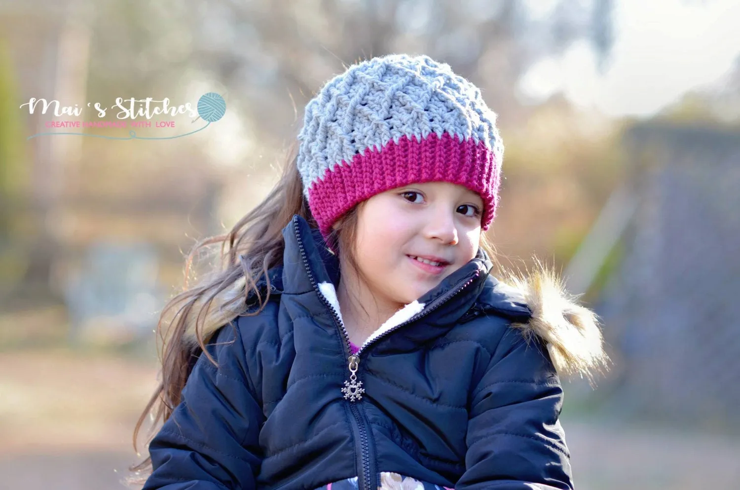Crochet Pattern for Mini Harlequin Slouch, Ponytail, or Messy Bun Hat | Crochet Hat Pattern | Hat Crocheting Pattern | DIY Written Crochet Instructions