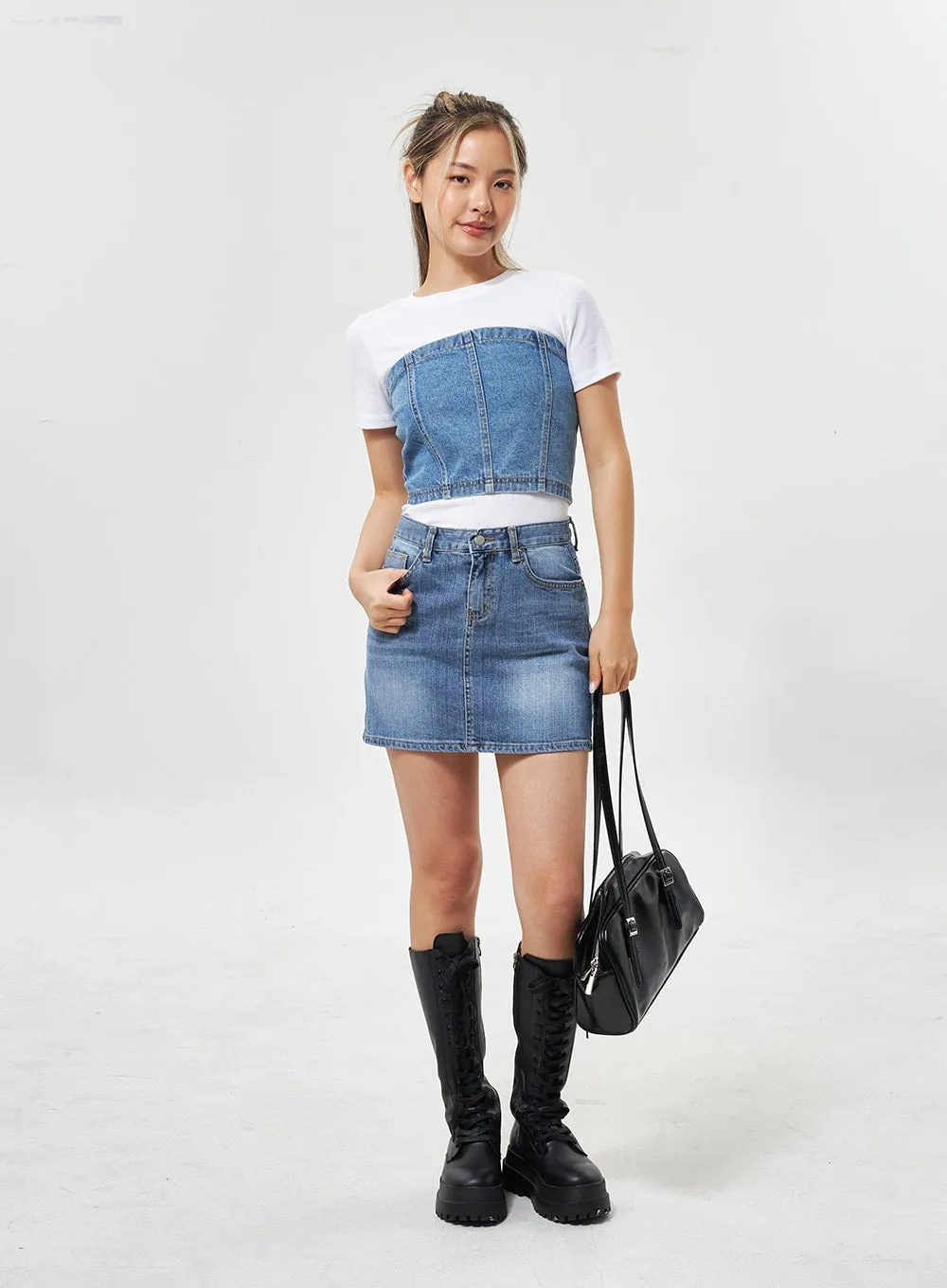 Denim Tube Top CU301