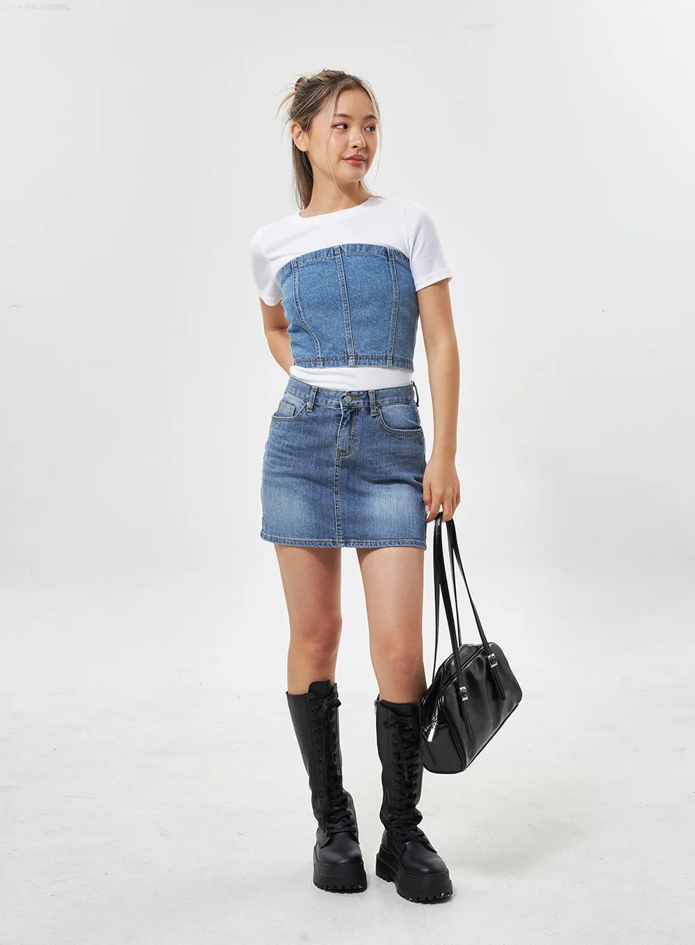 Denim Tube Top CU301