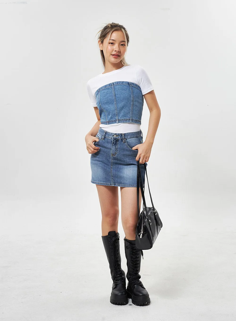 Denim Tube Top CU301