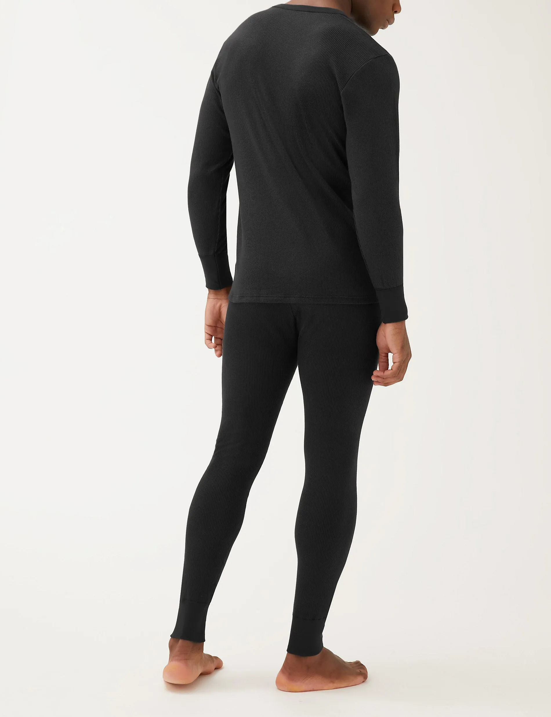 Heatgen Marks & Spencer Long Sleeve Medium Thermal T-Shirt, Black