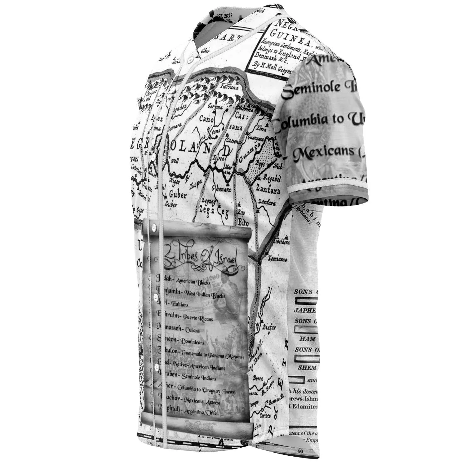 Hebrew Israelite "Maps Of Our Fathers" Jersey