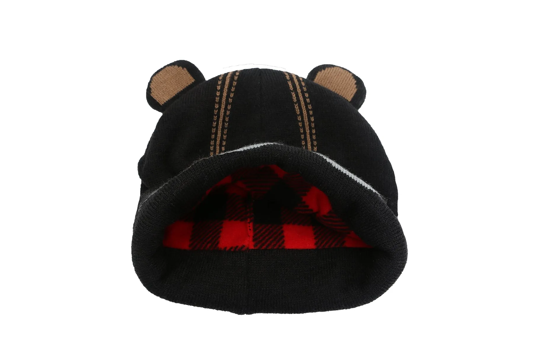 Kids Knitted Toque - Black Bear