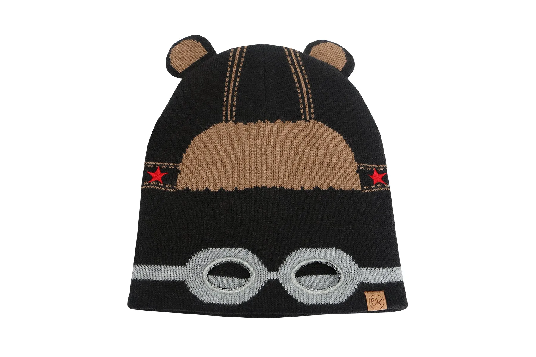 Kids Knitted Toque - Black Bear