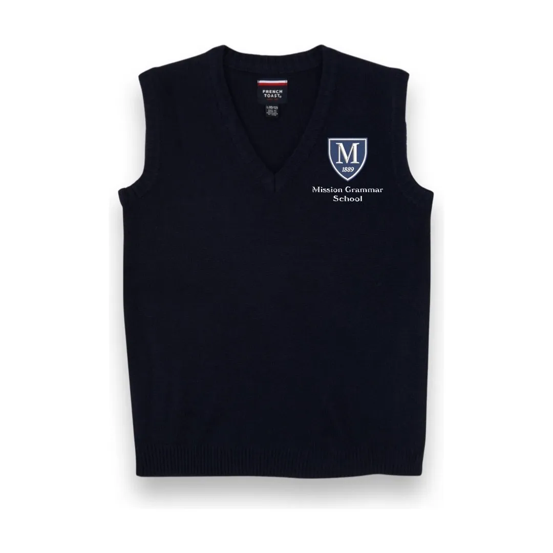 Mission Grammar V-Neck Sweater Grades K2-3  - Boys