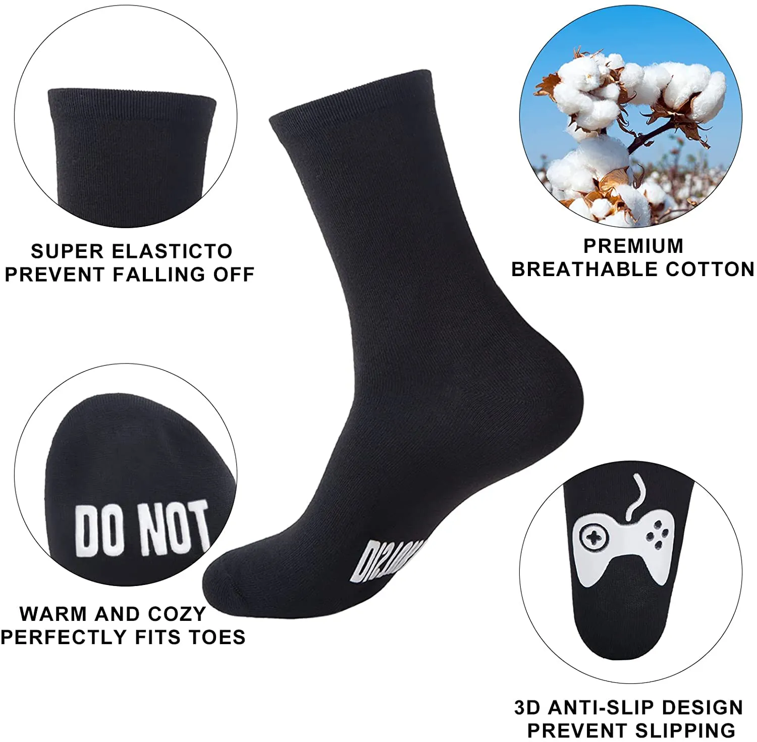 Novelty Gamer Socks Beanie Hat,Funny Gifts Idea for Teens Boys Men Teenagers Him