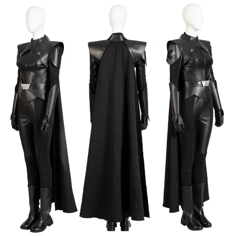Obi-Wan Kenobi Costume Reva Sevander Third Sister Cosplay Black Cloak Outfit