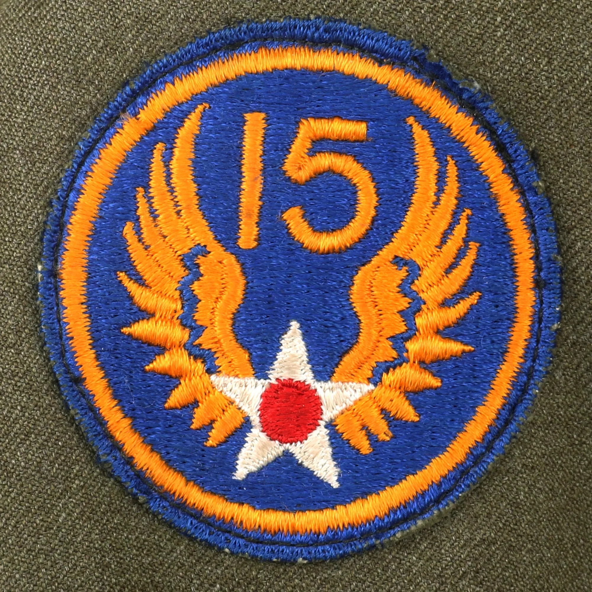 Original U.S. WWII 8th Air Force Pilot Uniform & Visor with Reissued Aviator Kit Bag Named to B-17 Waist Gunner & Armored Engineer
