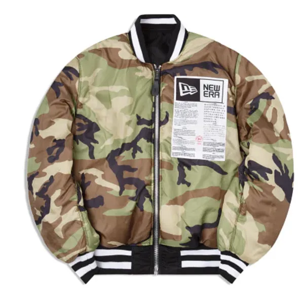 Pittsburgh Pirates Alpha Industries X New Era MA-1 Bomber Reversible Jacket - Black