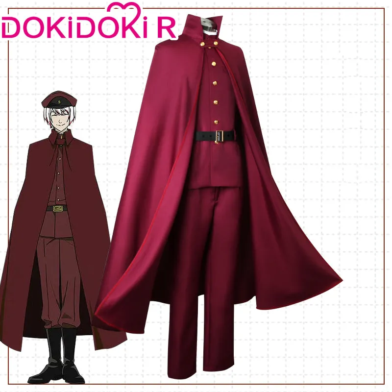 【Ready For Ship】【Size S-2XL】Dokidoki-R Anime Bungo Stray Dogs Cosplay Arindo Sansantei/Teruko Okura/Fukuchi Genichiro/Tetcho Suehiro  Costume