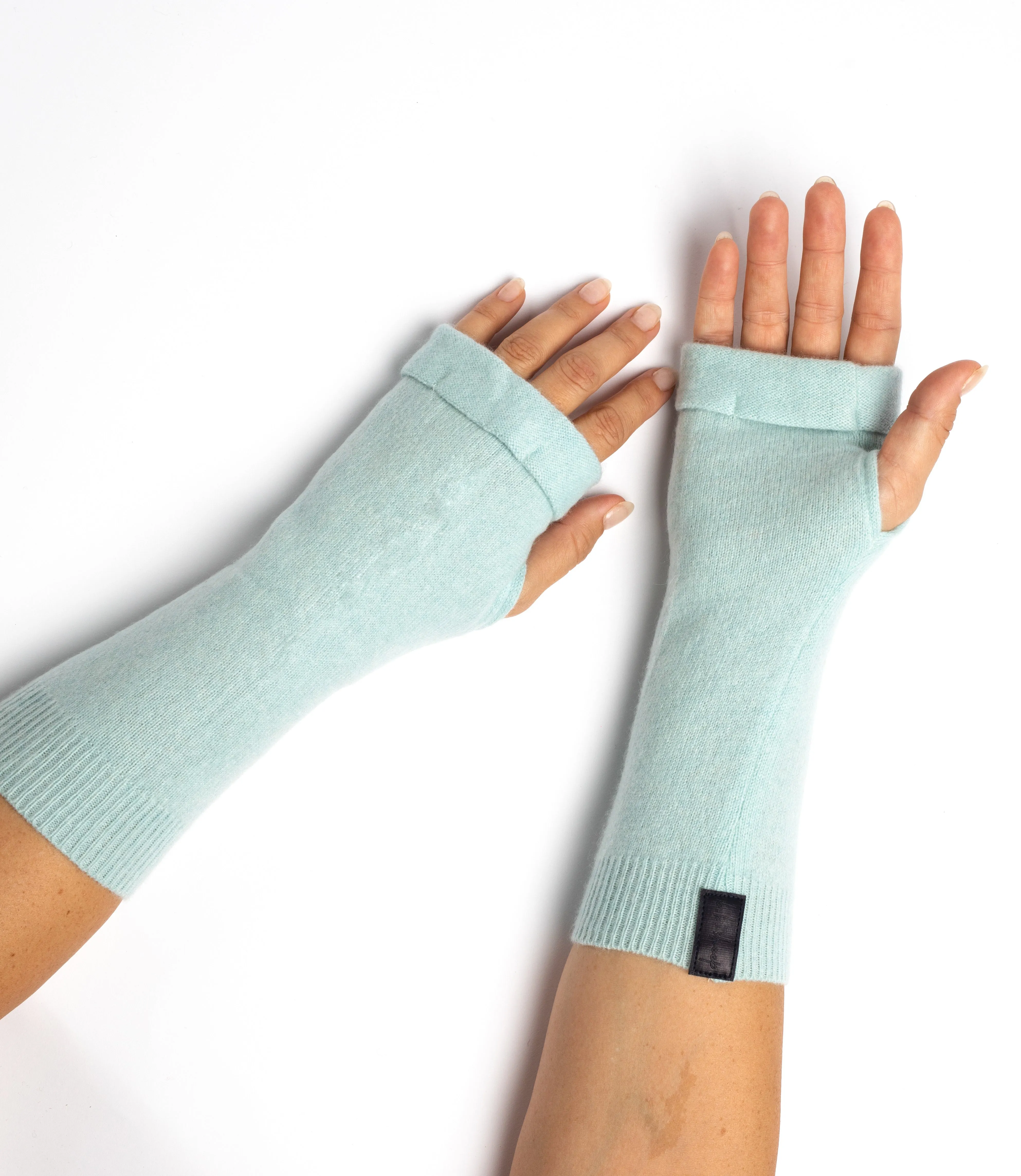 Sapphire Whispers Fingerless Gloves Set - Red, Navy Blue, Baby Blue, Box of 3