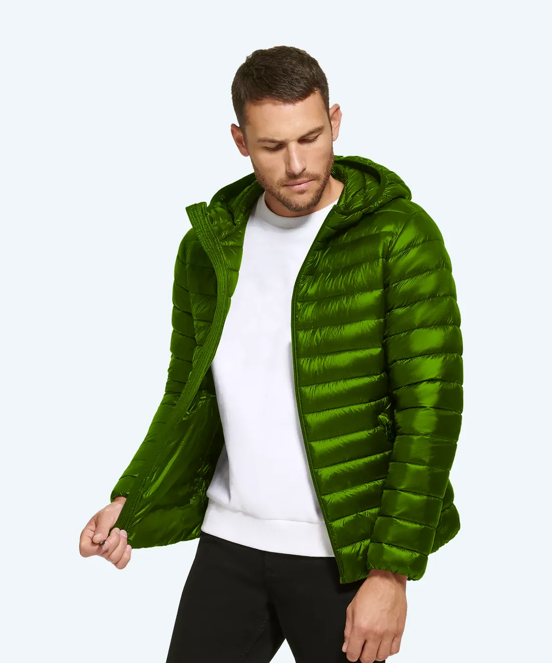 Satin padded jacket