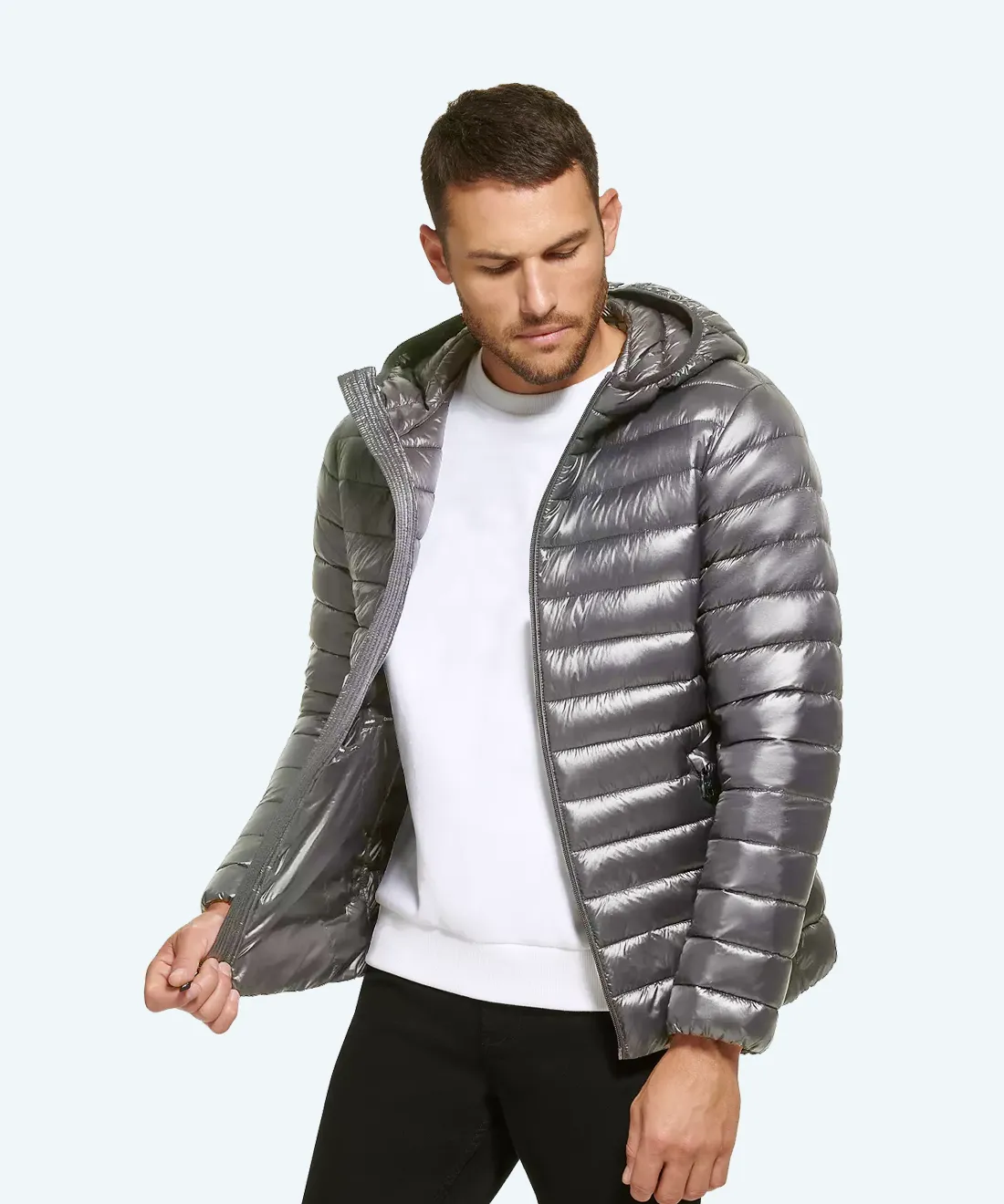 Satin padded jacket