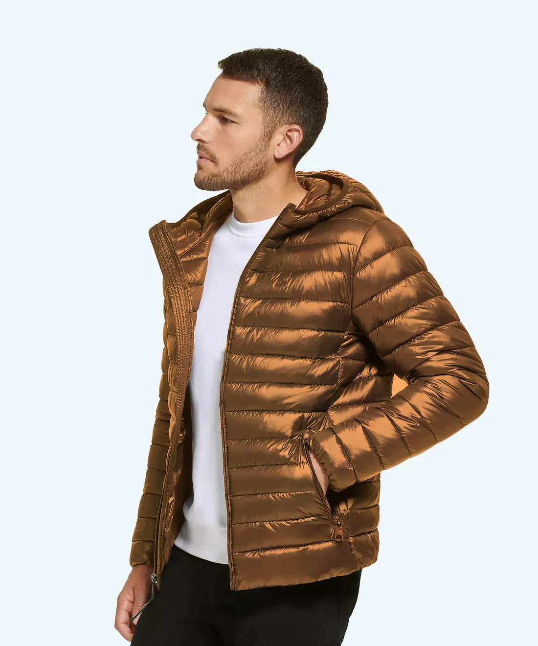 Satin padded jacket