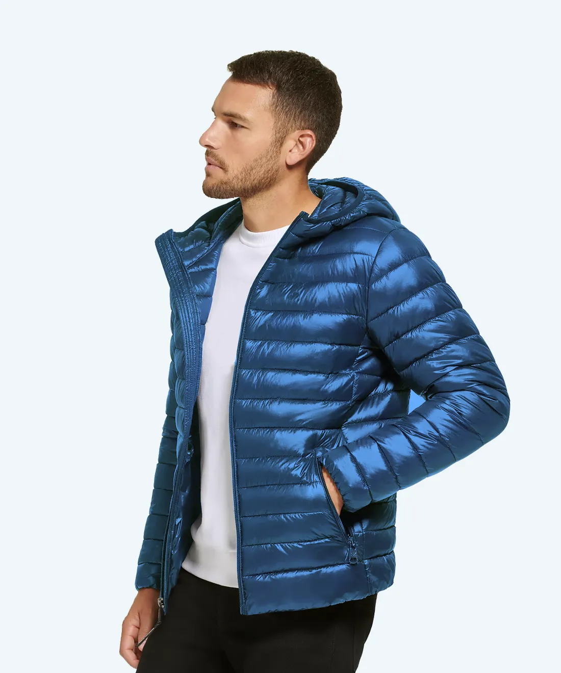 Satin padded jacket