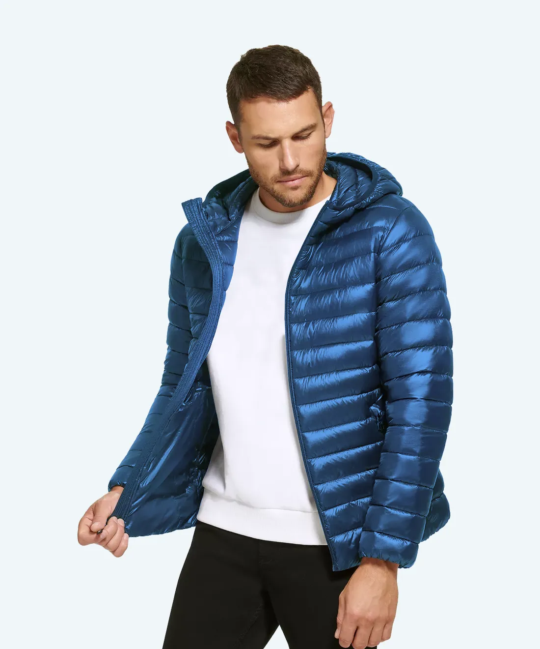 Satin padded jacket