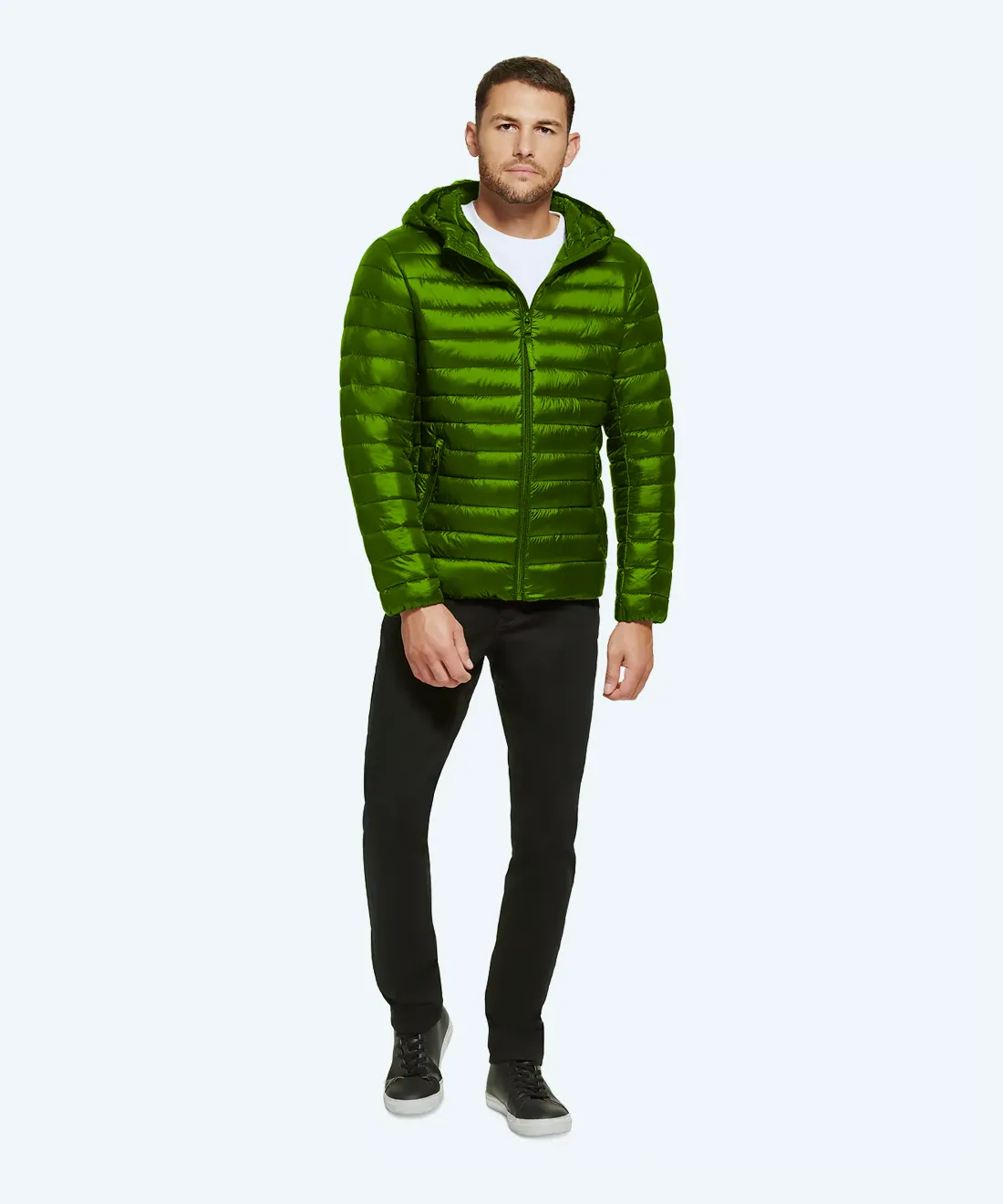 Satin padded jacket