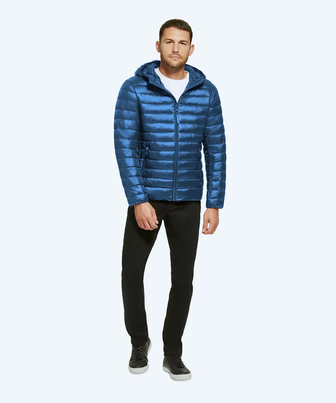 Satin padded jacket
