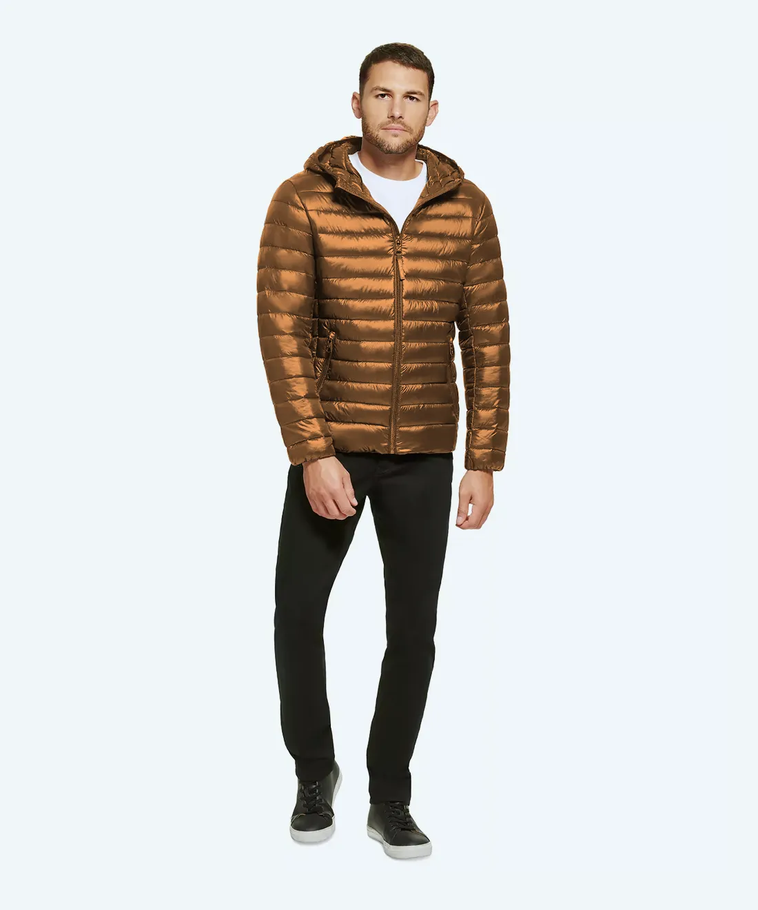 Satin padded jacket