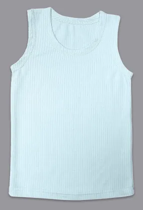 SONA Comfortable Cut Sleeves Thermal for Kids Vest Shirt Pack of 1-Sky-Blue