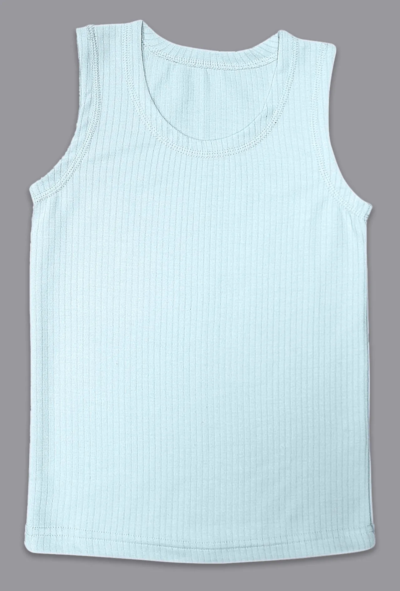 SONA Comfortable Cut Sleeves Thermal for Kids Vest Shirt Pack of 1-Sky-Blue