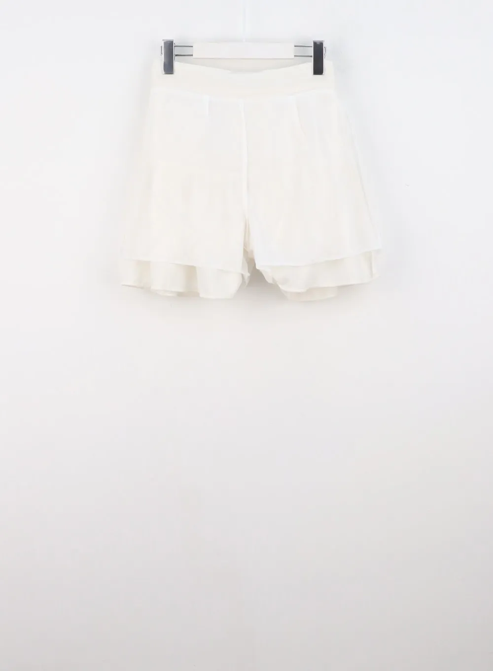 Tiered Elastic Band Mini Skirt IS322