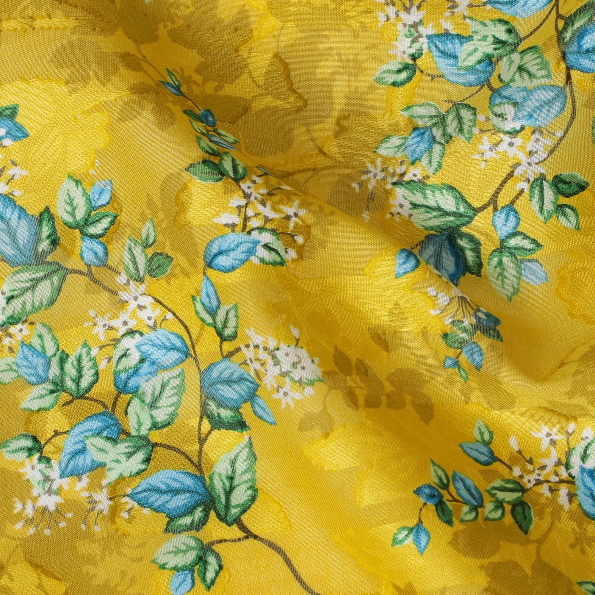 Uragiri Yellow Blossom Cotton Voile Fabric - 110cm Japanese Printed Textile-D17735