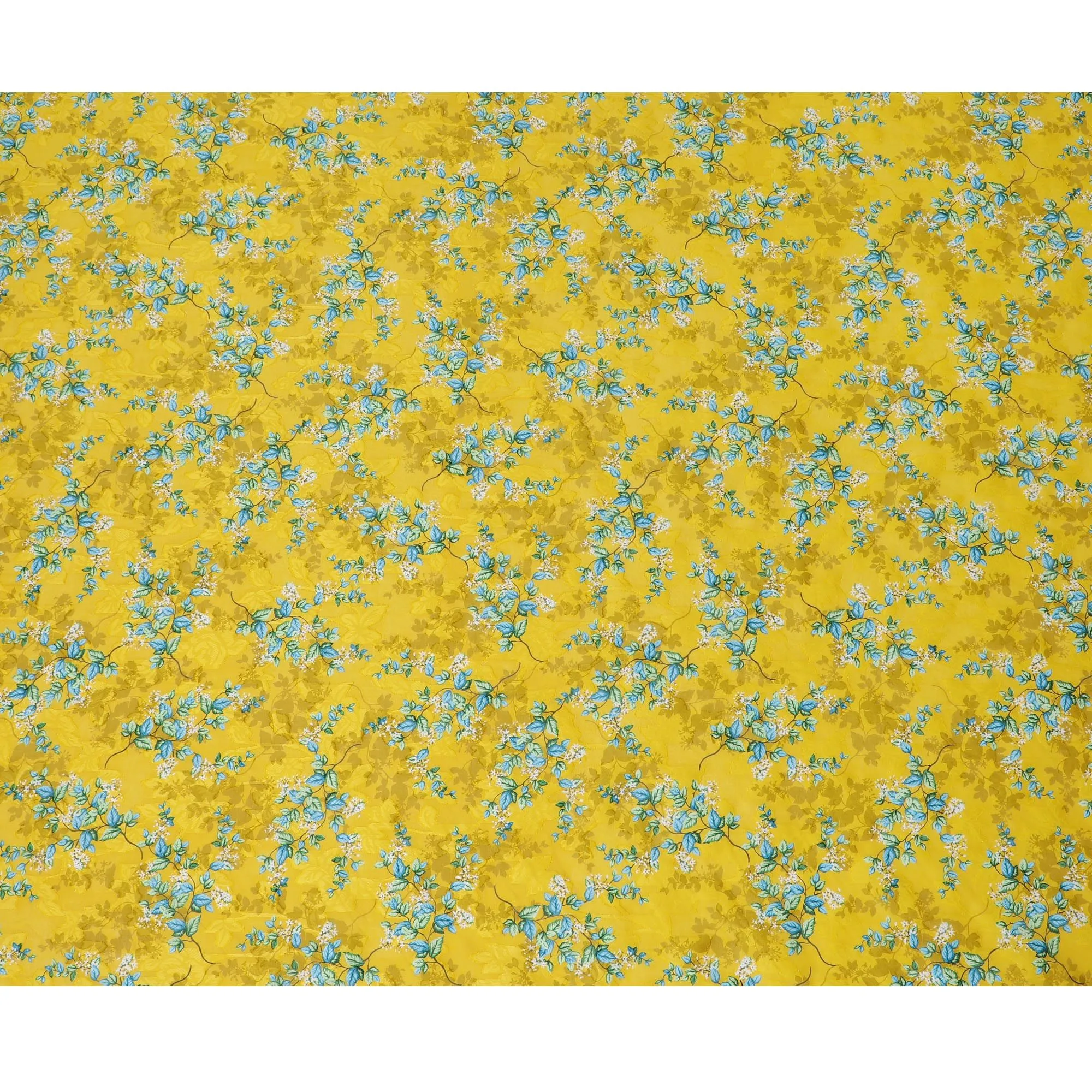 Uragiri Yellow Blossom Cotton Voile Fabric - 110cm Japanese Printed Textile-D17735