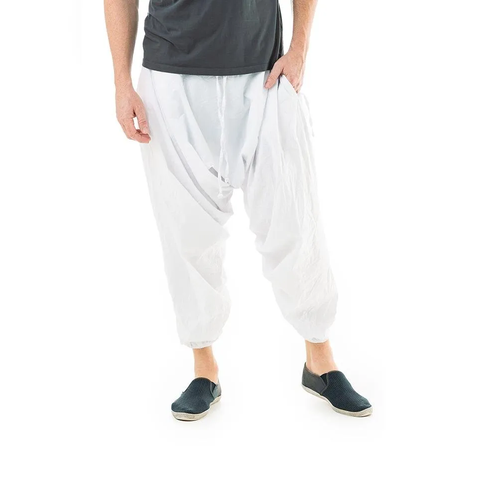 White Fall Savannah Harem Pants by Buddha Pants®