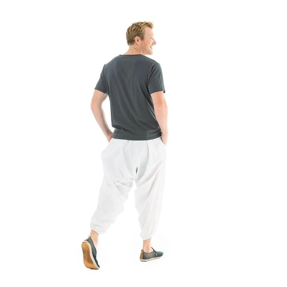 White Fall Savannah Harem Pants by Buddha Pants®
