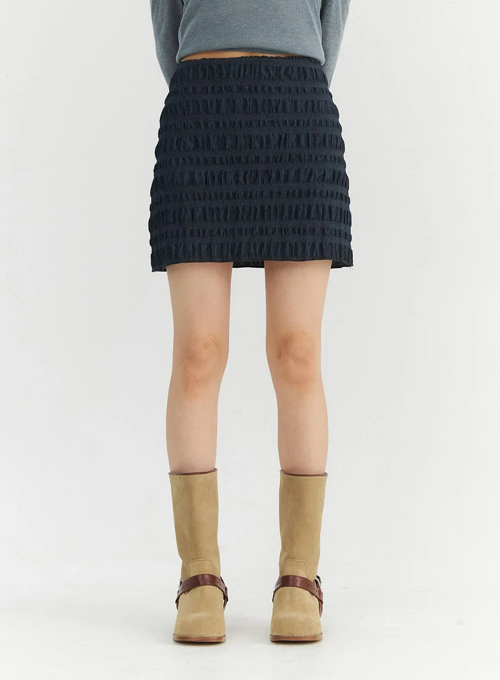 Wrinkle Mini Skirt CO330