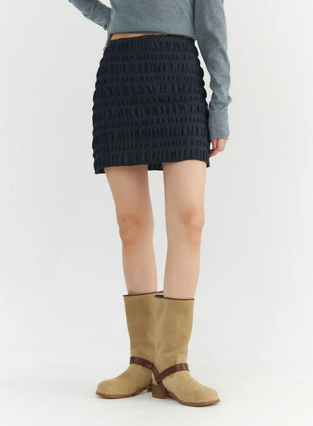Wrinkle Mini Skirt CO330