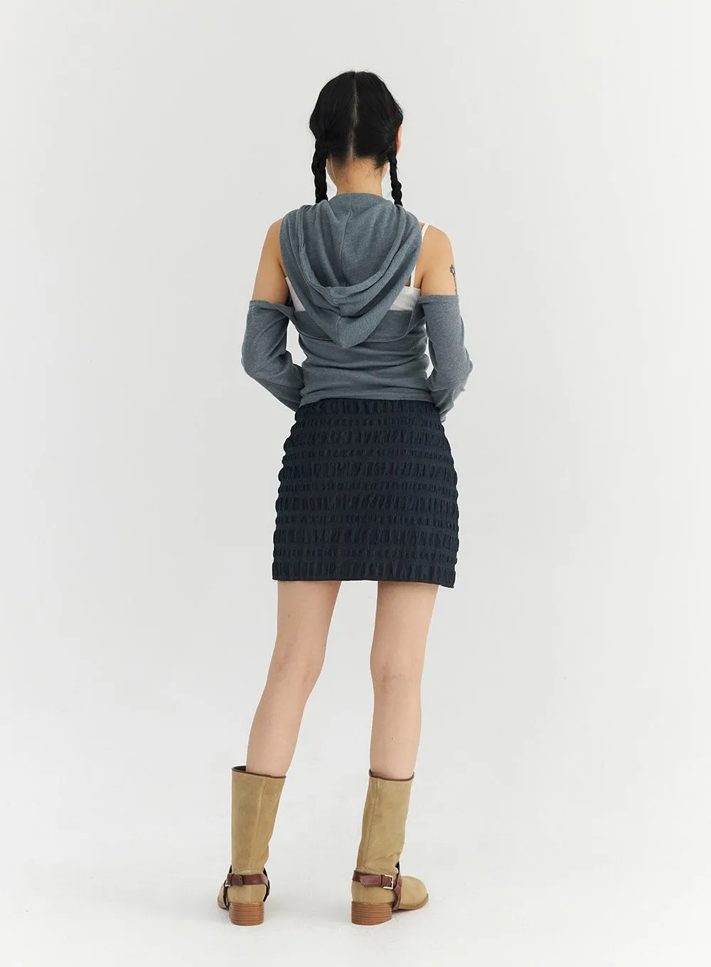 Wrinkle Mini Skirt CO330