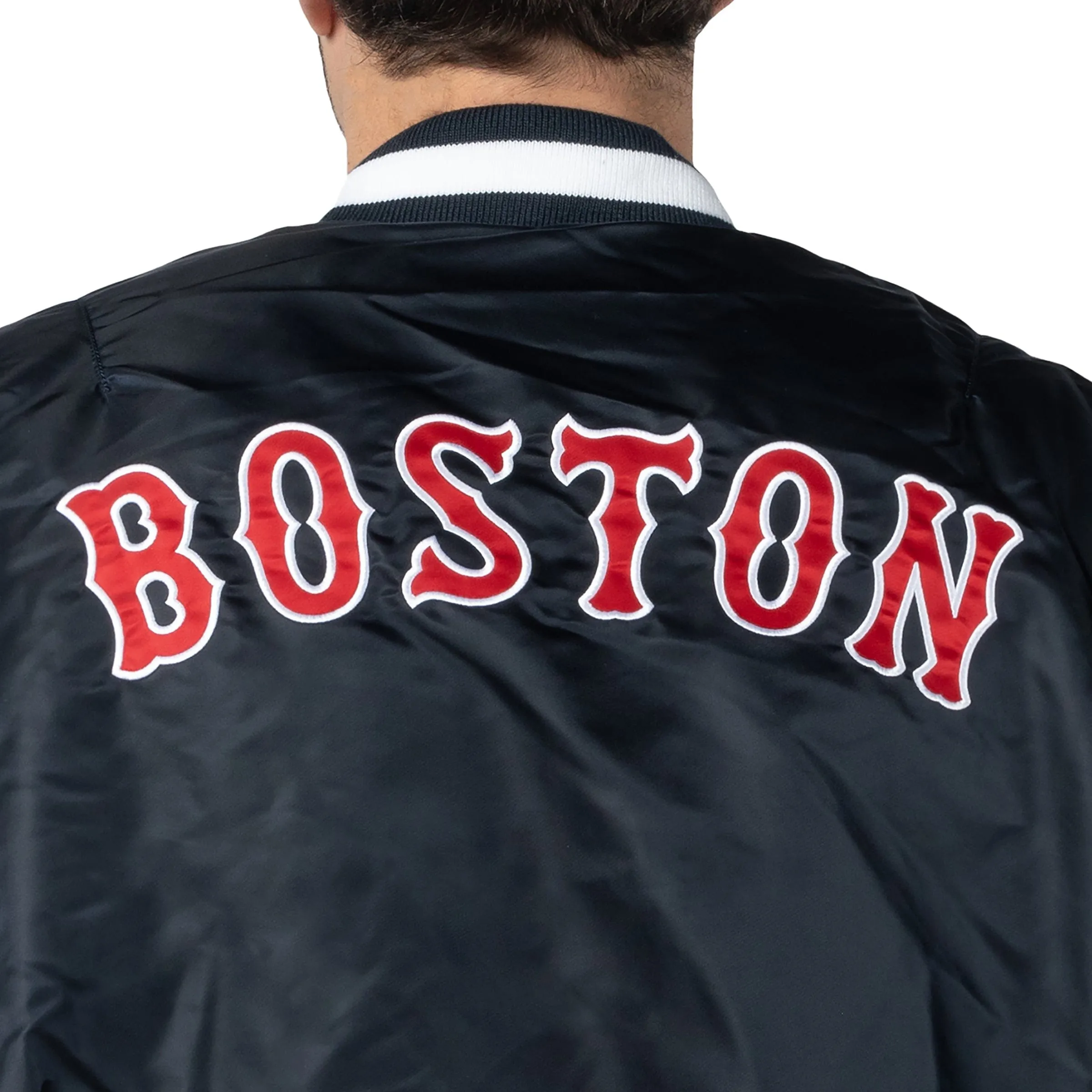 X ALPHA INDUSTRIES RED SOX BOMBER JACKET