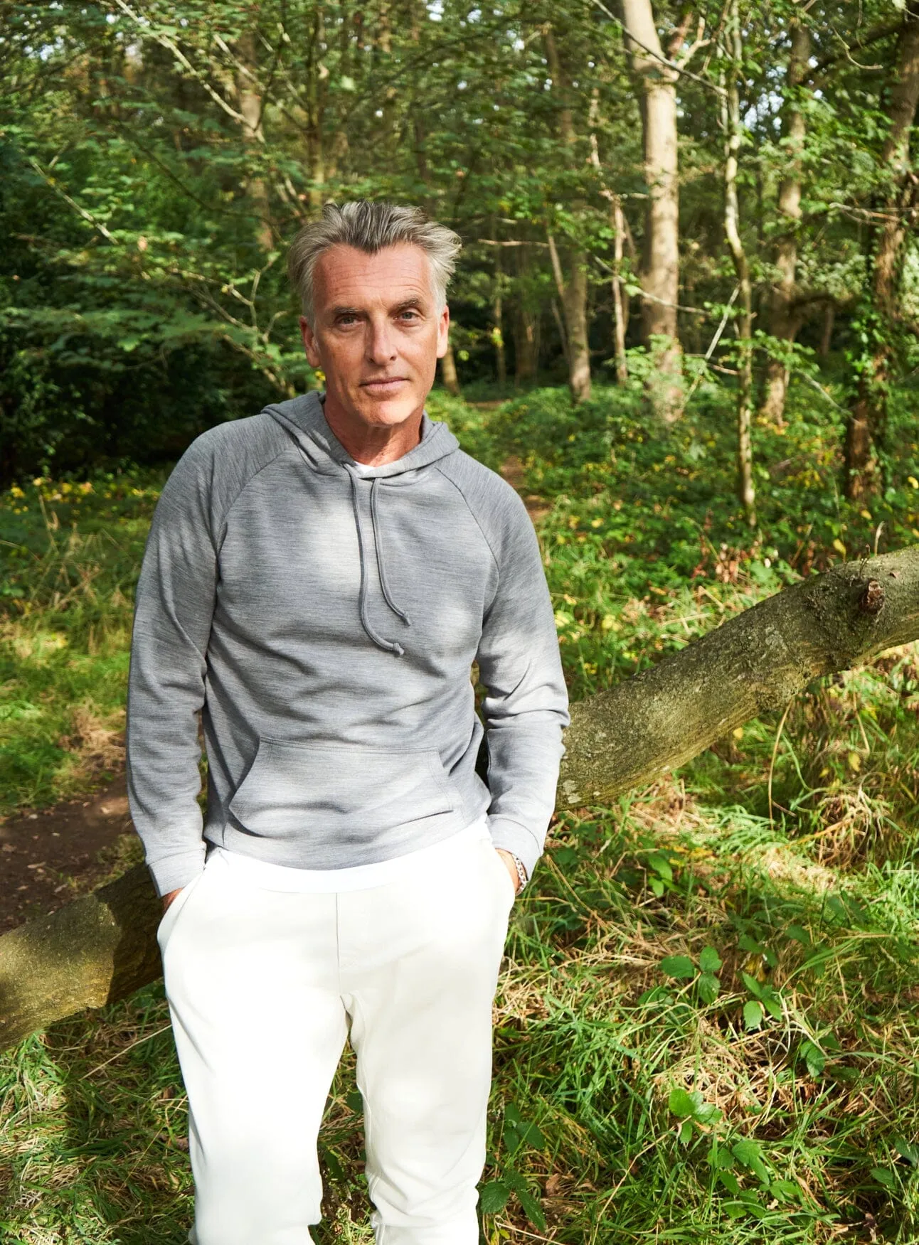 ZQ Merino Fleece Backed Silver Modern Hoodie